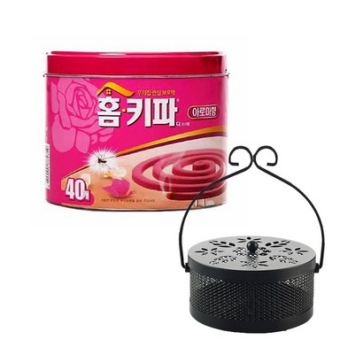 홈키파 아로마 모기향 40개 엔틱연소기 모기약 살충제 리뷰후기