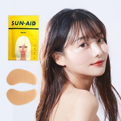 SUN AID 썬에이드 자외선차단 미백 주름 개선 이중 기능성 골프 썬패치 4회분