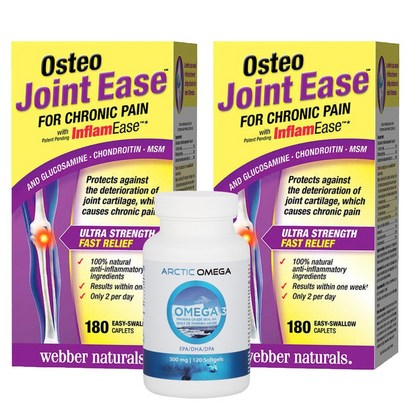 웨버네추럴스 오스테오 조인트이즈 Osteo Joint Ease 180정>관절 통증 영양제-2병