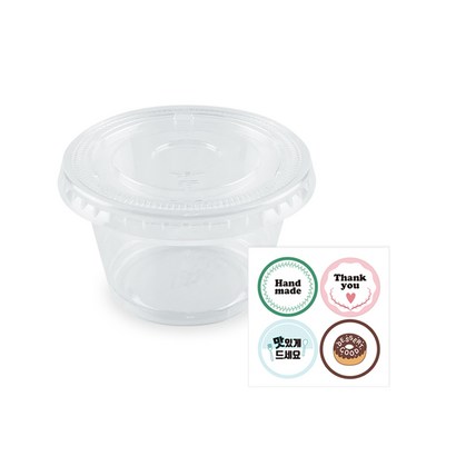 4온스 소스컵 용기 500개 뚜껑 500개