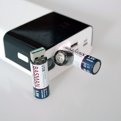바스맨 USB 충전식 건전지 리튬이온 배터리 AA충전용 USB건전지 리뷰후기