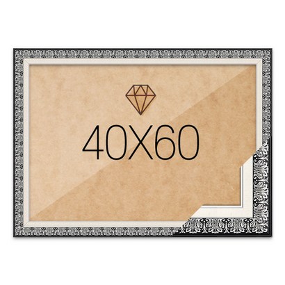 보석십자수액자 40x60 고급형 매트블랙