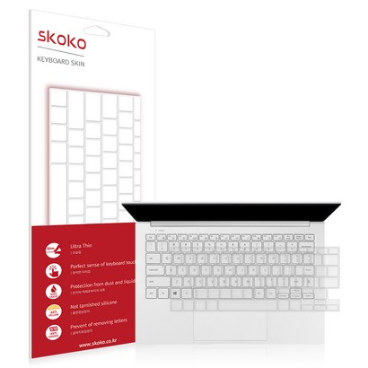 스코코 갤럭시북 이온2 13인치 NT930XDA 키스킨 키보드 덮개 커버 트랙패드 필름