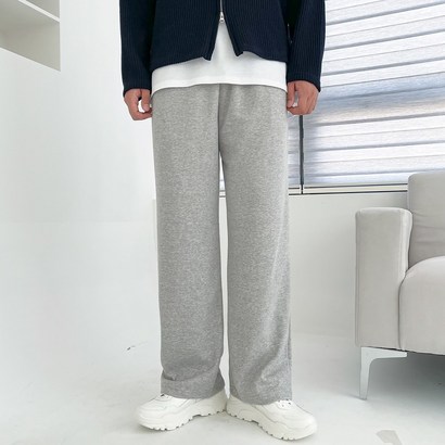 남녀공용 데일리 와이드 밴딩 스판 스웻 트레이닝 바지 팬츠 빅사이즈