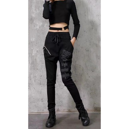 봄가을 여성 영문배기바지