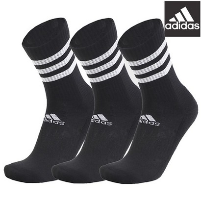 DZ9347 아디다스 삼선 쿠션 크루 삭스