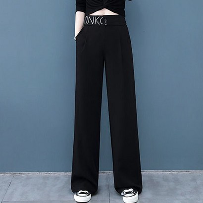 SODA 여름 바지 여자 높은 여가 와이드 레그 팬츠 리뷰후기