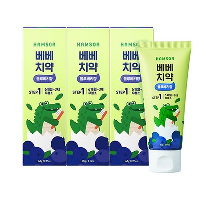 함소아 무불소 베베치약 블루베리향 스텝1단계