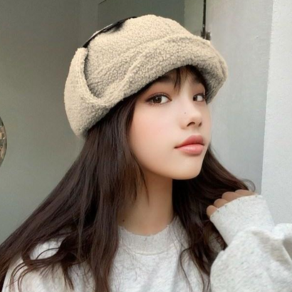 글램공식 겨울 남녀공용 귀달이 모자