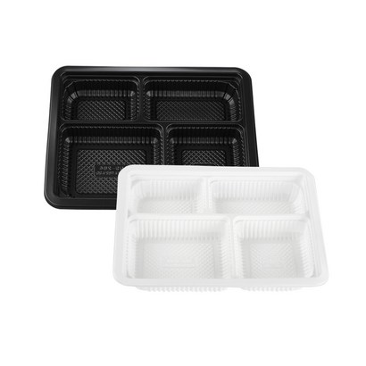 쿡앤락 돈가스용기 4칸 미니도시락용기 일회용용기 다회용 리뷰후기
