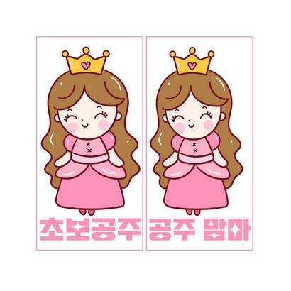 자동차스티커 초보운전 주유구 공주스티커