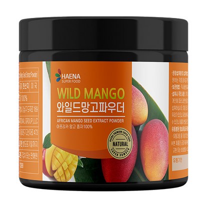 해나식품 미국산 와일드망고씨앗추출분말 고급통