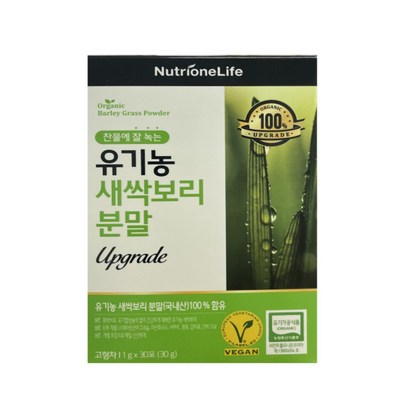 뉴트리원 임영웅 유기농 새싹보리 가루 분말 30포