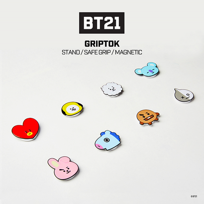 그립톡 BT21 캐릭터 베이직 S1 알루미늄 스마트톡