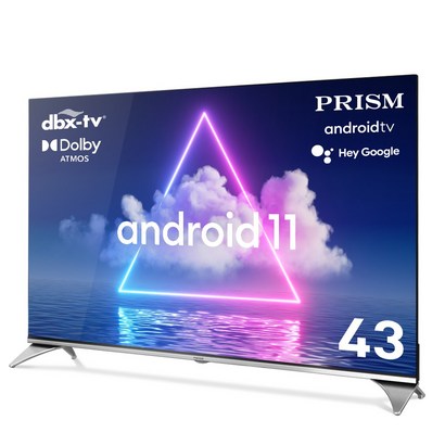 프리즘 43인치 안드로이드11 스마트 UHDTV A4311i 크롬캐스트 블루투스51지원