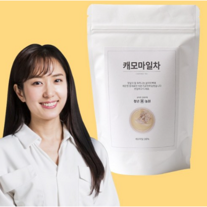 청년농원 저온가공 캐모마일 삼각티백 리뷰후기