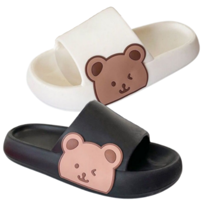 블랑뚜아 러블리 곰 슬리퍼 블랙색