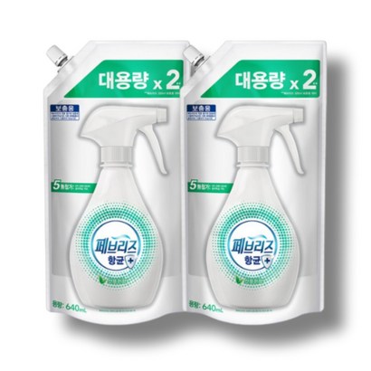 페브리즈 항균플러스 섬유탈취제 산뜻한향 리필