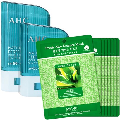 AHC 내추럴 퍼펙션 선스틱J CARE 알로에 마스크 트리플 선 케어