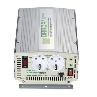 피앤케이하이테크 차량용 인버터 D-16024BQ 배터리 DC 24V 1600W 16kw 다르다 16k 국산정품 자동차용 안전인증