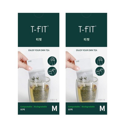 메세지 티필터 중형 80매입 II 텀블러용 티백 차거름망 인퓨저 차우림망 캠핑러잇템
