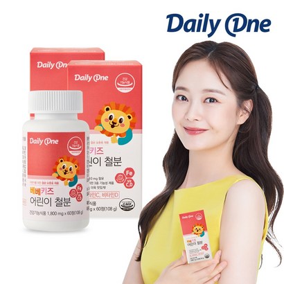데일리원 전소민 베베키즈 어린이 철분 60정