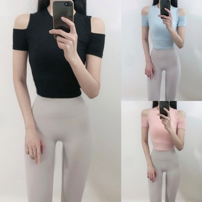 로라벨 아키 트임 반팔 크롭 필라테스복 요가복 필라테스옷 필라테스커버업 필라테스상의 운동복 티 봄 여름 가을 리뷰후기