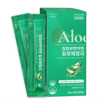바른 장피부면역엔 알로에젤리 유기농면역젤리 알로에베라겔
