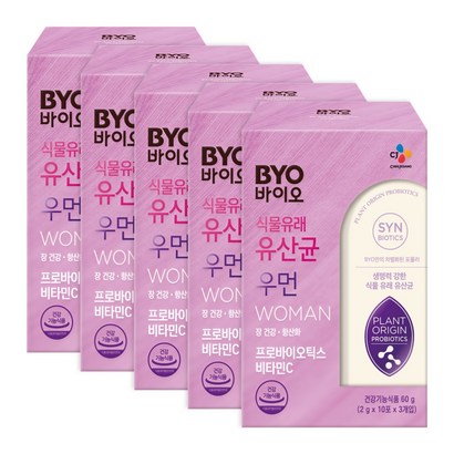 CJ제일제당 BYO 식물성 유산균 우먼 프로바이오틱스