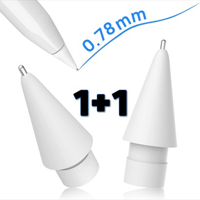 이브닝소다 0 깔끔필기 정밀드로잉 펜슬팁 애플펜슬 1/2세대 환 메탈 펜촉 시야감 좋은 반영구 샤프 볼펜 팬촉