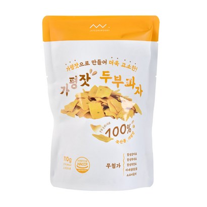 자연우리 두부과자 국산콩 가평잣 함유