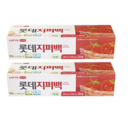 롯데이라이프 지퍼백 대 25