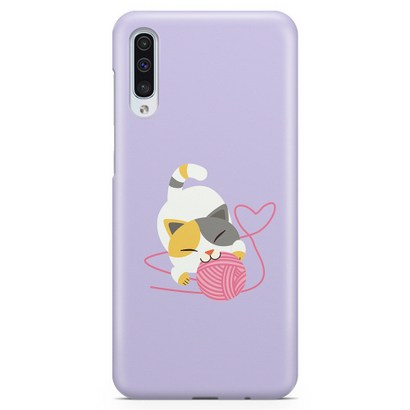 갤럭시A50 케이스 실뭉치냥이 디자인 하드
