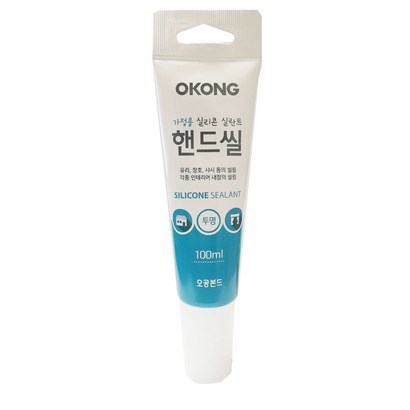 오공 핸드씰 튜브형 실리콘 투명 100
