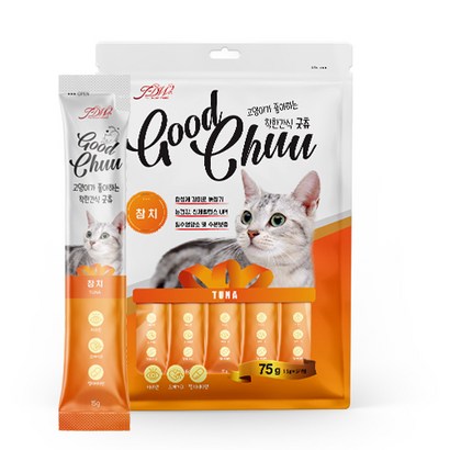 굿츄 고양이 착한간식 참치 75G 리뷰후기