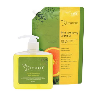 에코띠끄 친환경 천연 1종 주방세제 용기 리필