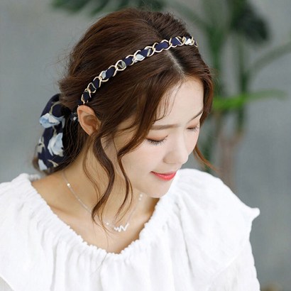 블라썸 투웨이 헤어밴드 얇은 와이어 여자 여성 명품 메탈 꽃 플라워 예쁜 공주 머리띠 리뷰후기