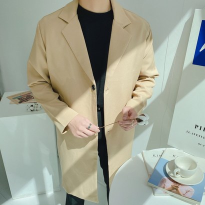 가을 싱글 하프 반코트