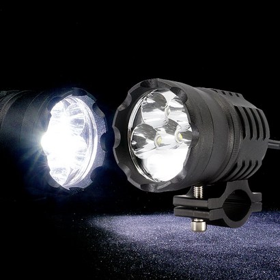 삼항 바이크 핸들고정 6LED 12W LED써치 낱개1개 리뷰후기