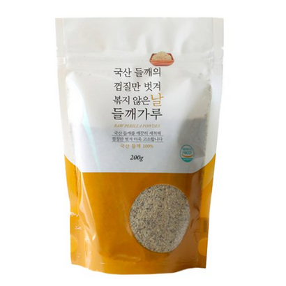 국산 들깨의 껍질만 벗겨 볶지 않은 날들깨가루 리뷰후기