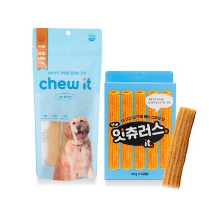 대형견 간식 츄잇 중대형견용 더 잇츄러스