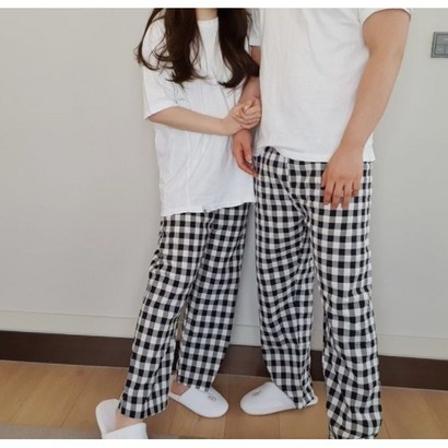 라라콩 체크숙면바지 VER2 리뷰후기