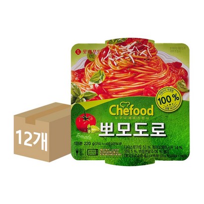 롯데 쉐푸드 스파게티 뽀모도로 12개 리뷰후기