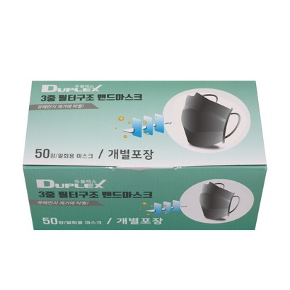 3중필터 일회용 마스크 덴탈 미세먼지 비말 숨쉬기 편한 마스크