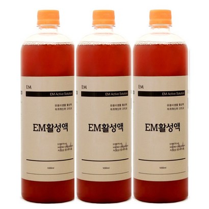 이엠그린 EM활성액 1리터 3병 리뷰후기