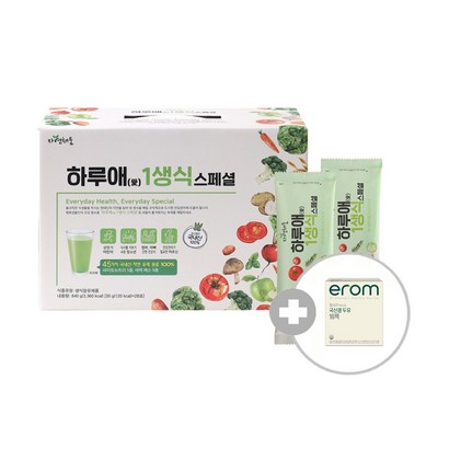 자연채움 하루애 1생식 스페셜 84포이롬 황성주 국산콩두유 무가당