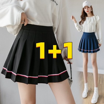 NEW 여자 테니스스커트 미니스커트 짧은 치마 A라인 스커트 학생 코디 데이트 회식 모임 공연