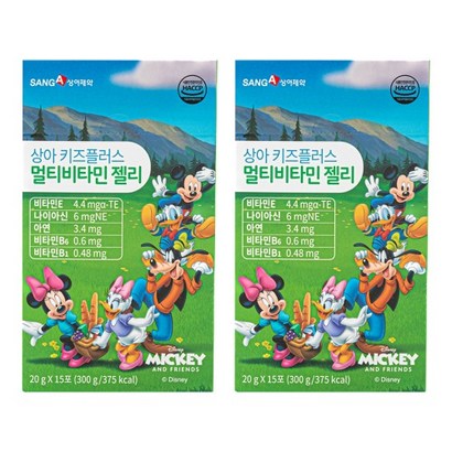 상아제약 디즈니 어린이종합비타민B E 젤리 아연 30포 1개월분