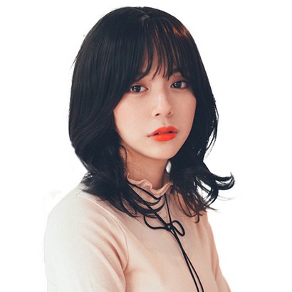 가발나라 전체가발 미디움 아웃컬 셋팅 펌 통가발