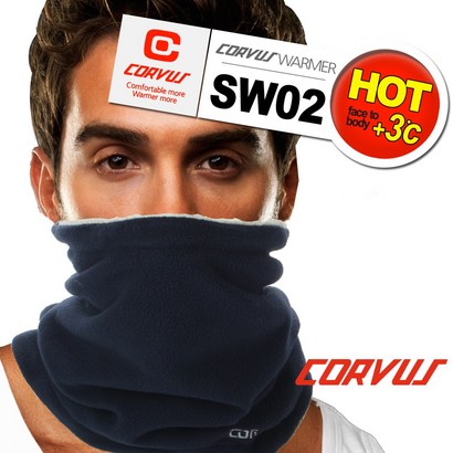 CORVUS 겨울용 방한 넥워머 SW02 NAVY